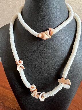 Shell Choker and Bracelet Set Festival Vacation Tropical Island